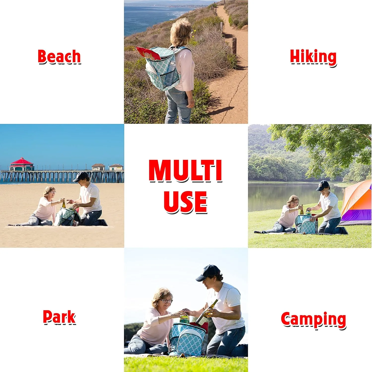 dbest products Ultra Compact Cooler Smart Cart Backpack