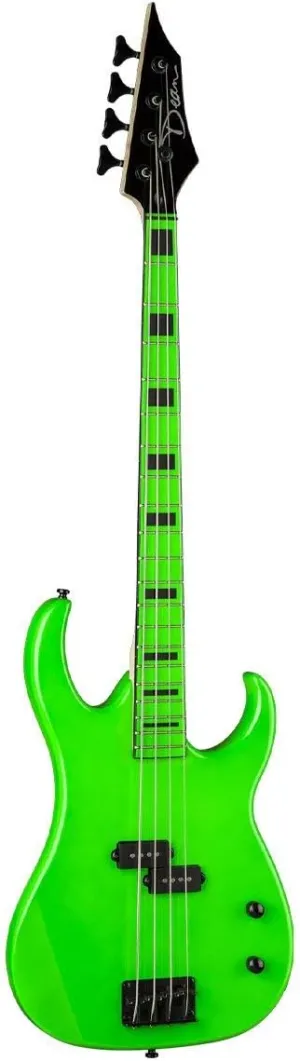 Dean Custom Zone Bass, Nuclear Green