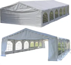 DELTA 40'x20' Budget PVC Party Tent,Outdoor Event Canopy,Wedding Tent,Backyard Garden Shelter Gazebo,Waterproof Top,Galvanized Steel