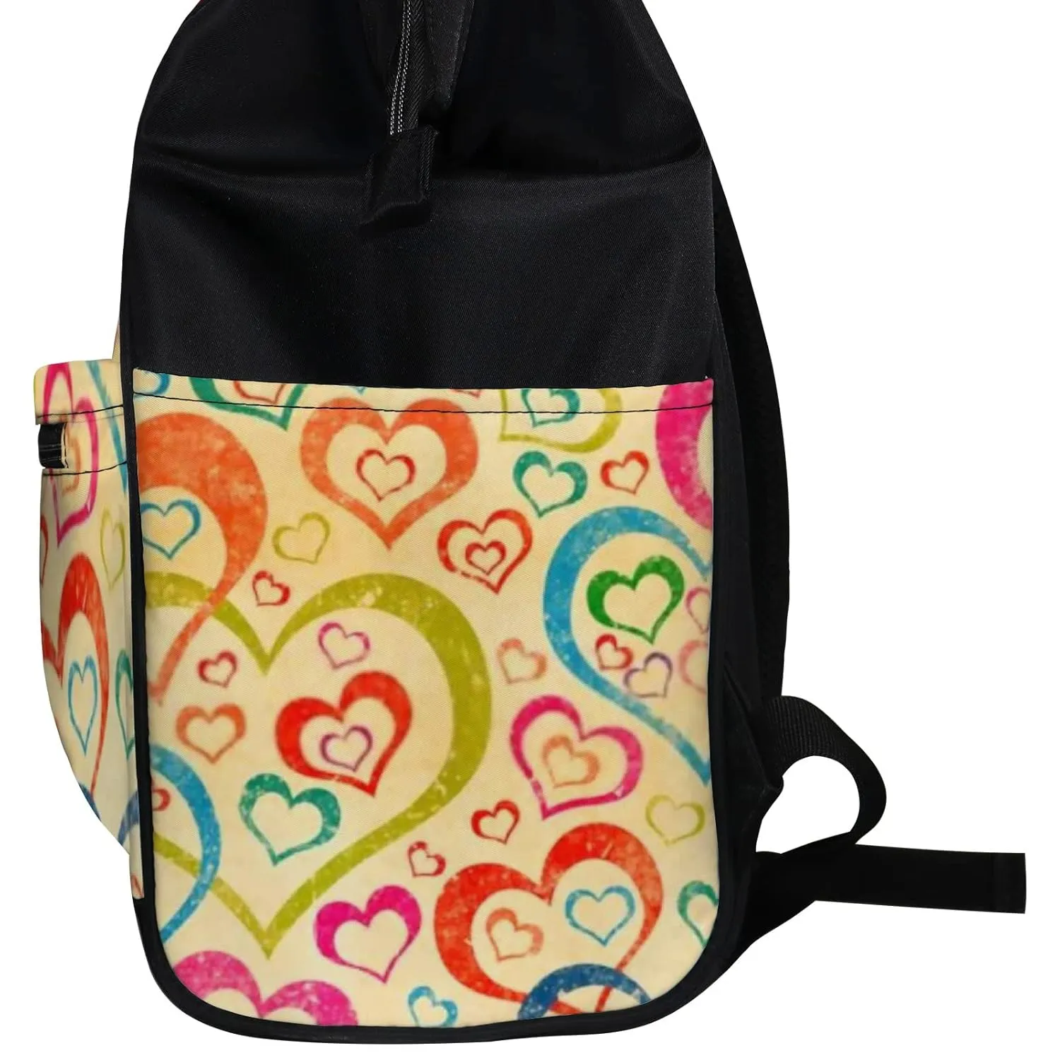 Diaper Bag Mummy Backpack Naive Art Hearts Colorful Multifunction Baby Nappy Bag Large Capacity Nursing Bags Waterproof Travel Backpack