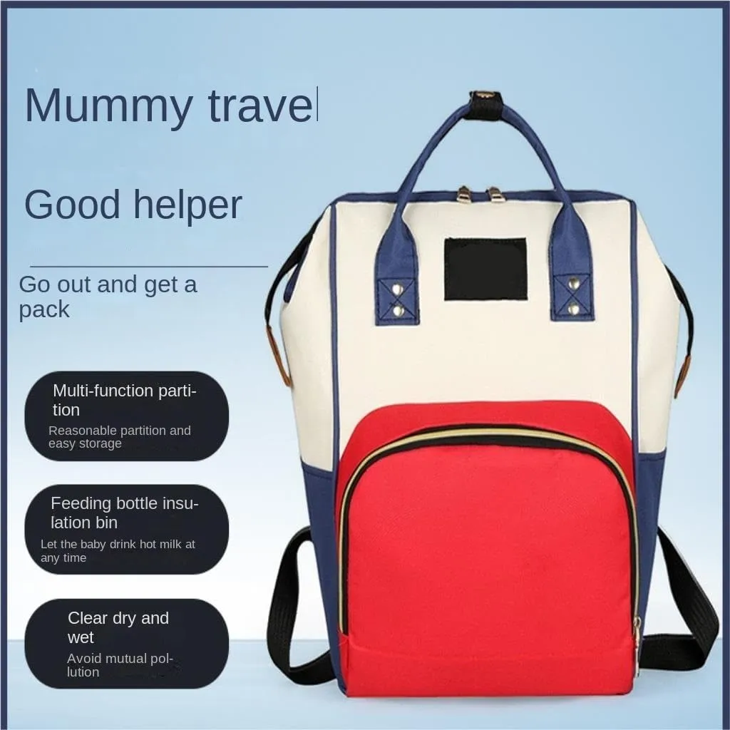 Diaper Bag Mummy bag thermal insulation fashionable lightweight travel backpack storage backpack Daiper Bag(P)