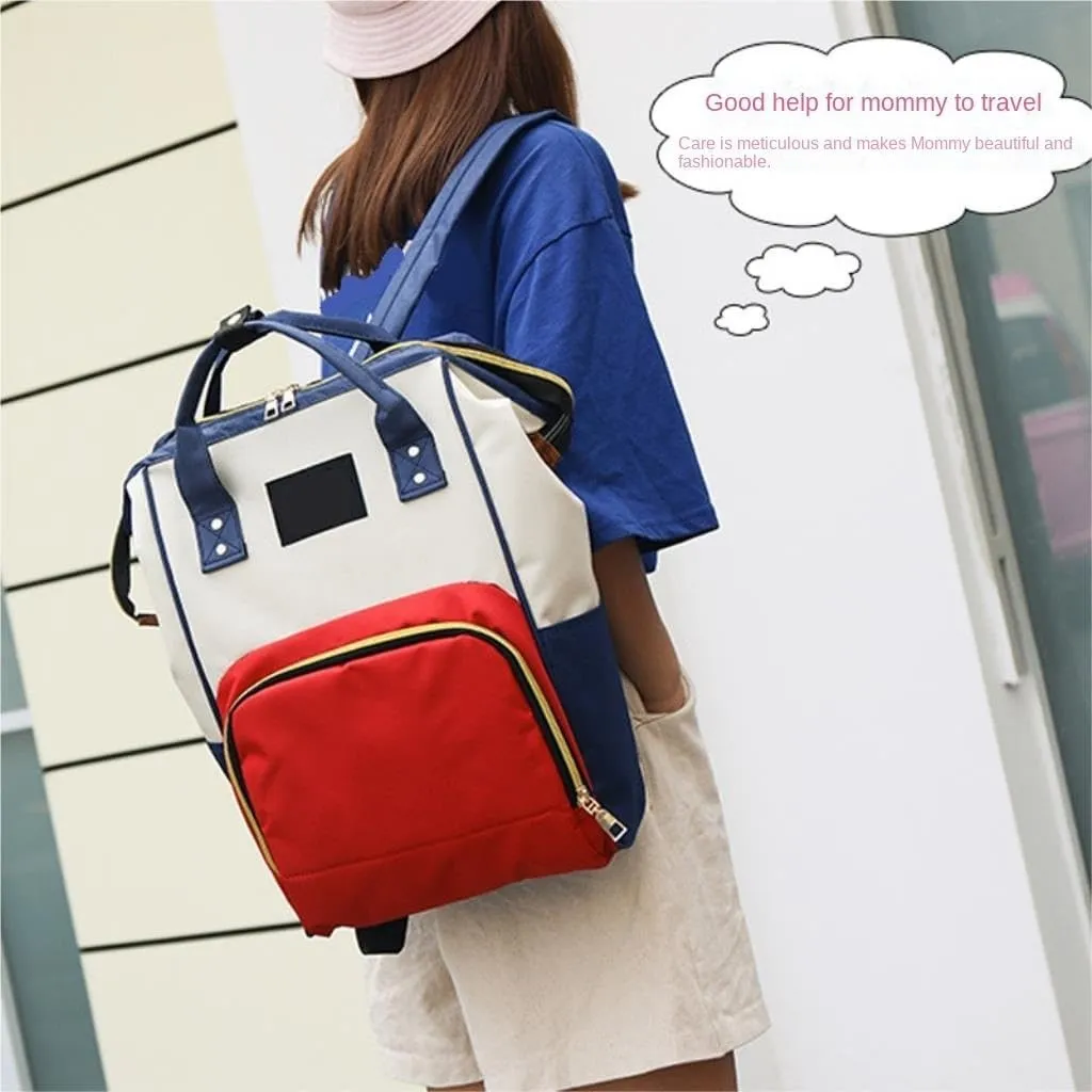 Diaper Bag Mummy bag thermal insulation fashionable lightweight travel backpack storage backpack Daiper Bag(P)