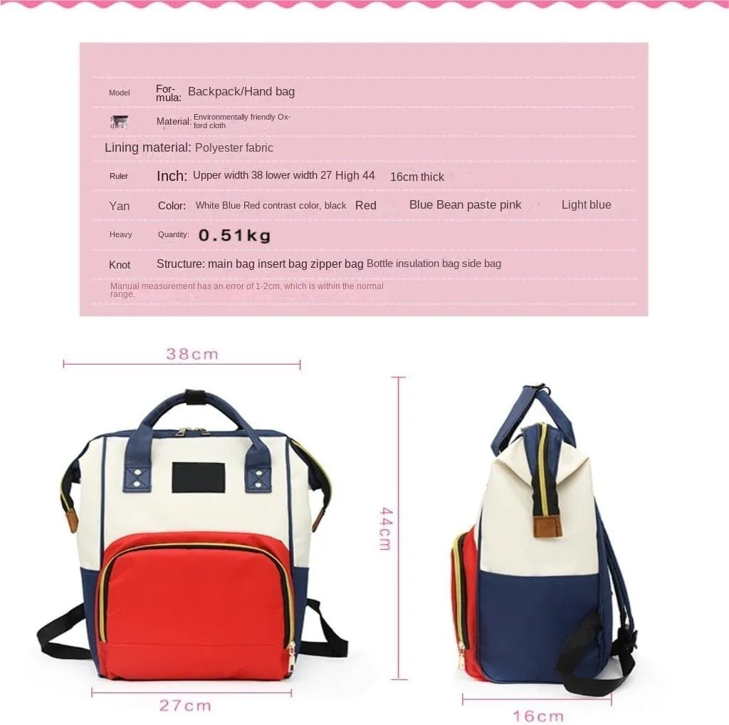 Diaper Bag Mummy bag thermal insulation fashionable lightweight travel backpack storage backpack Daiper Bag(P)