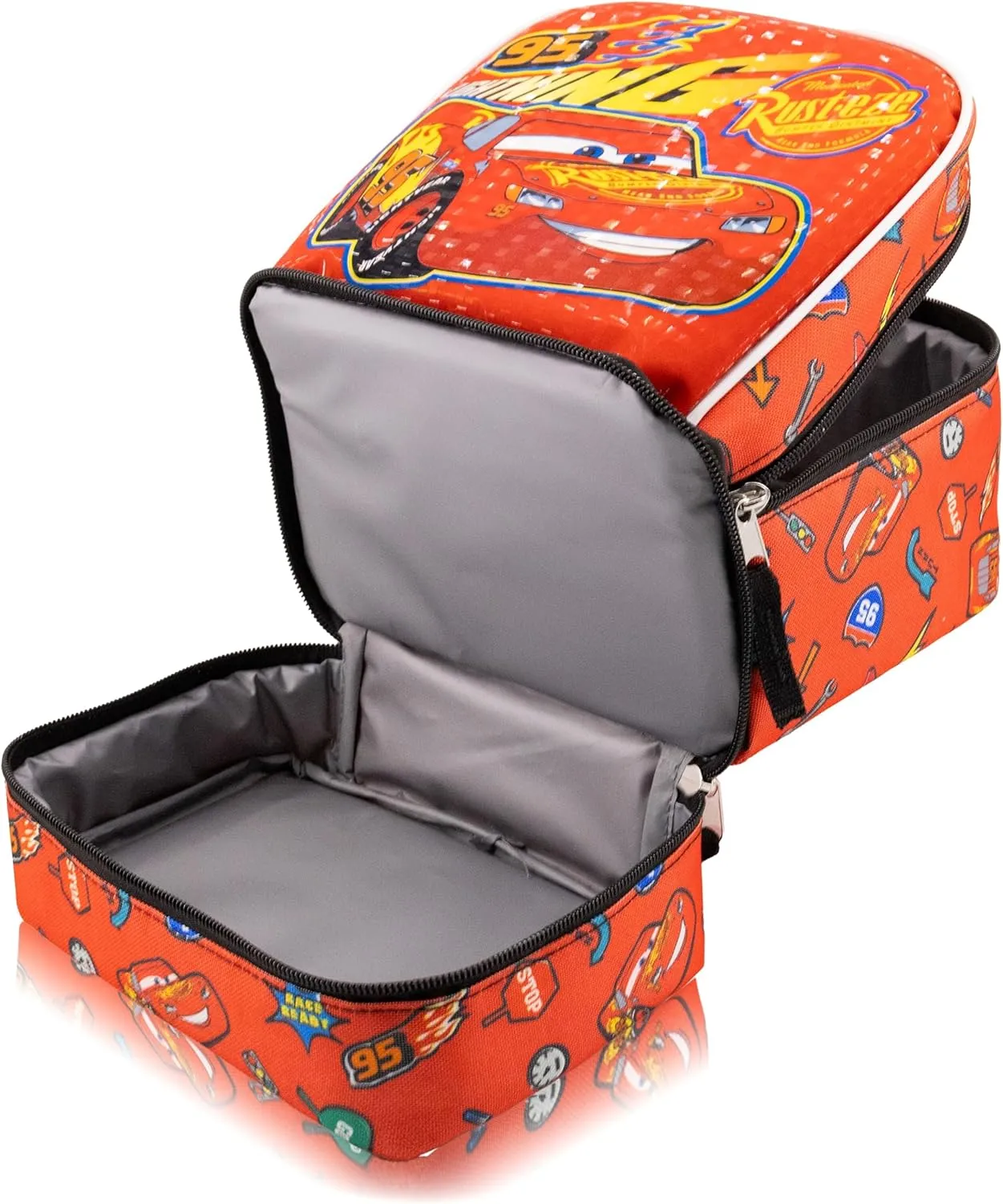 Disney Cars Lunch Box for Kids | Lightning McQueen Insulated Lunch Bag Lunch Box for Boys, Girls, Toddlers | Disney Cars Lightning McQueen Reusable Lunchbox