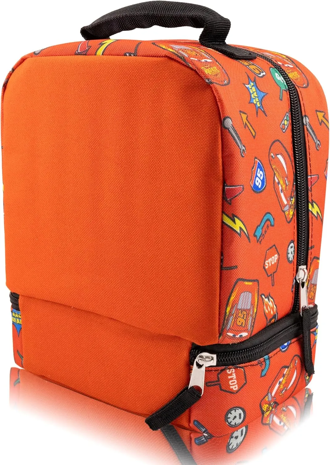 Disney Cars Lunch Box for Kids | Lightning McQueen Insulated Lunch Bag Lunch Box for Boys, Girls, Toddlers | Disney Cars Lightning McQueen Reusable Lunchbox