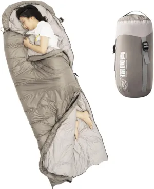 Down Sleeping Bag,300g/600g Down Fill Power Cold-Weather Mummy Sleeping Bag,Ultralight 3 Season for Adults Camping,Hiking,Backpacking with Compression Stuff Sack,600gDownFilling