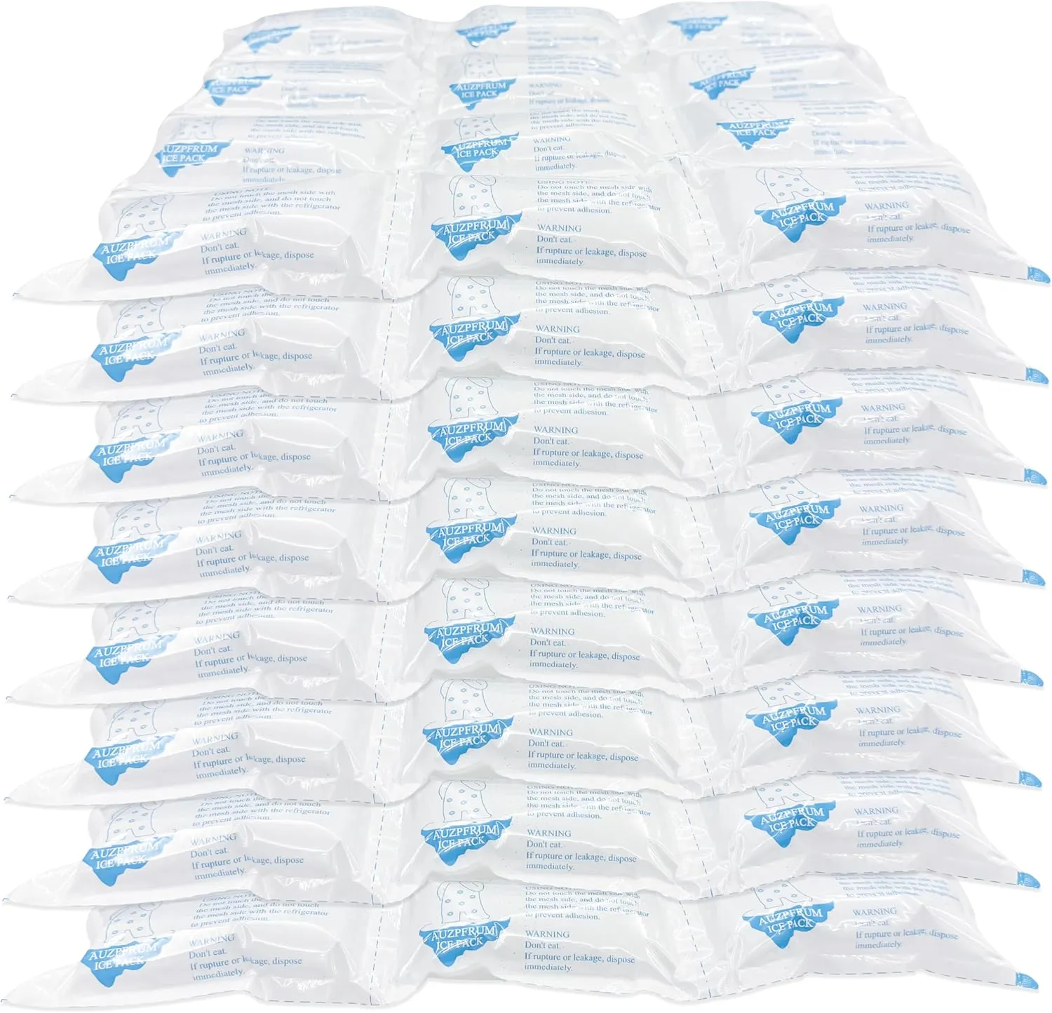 Dry Ice Packs for Shipping Frozen Food Long Lasting, Reusable Cold Packs Sheets for Cooler, Freezer Packs for Lunch Boxes