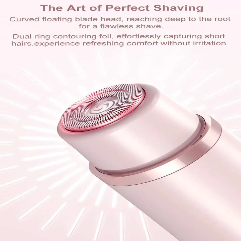 Easepicks Shaver, 2025 New Comfort 2 in 1 Electric Lady Razor - Ipx7 Waterproof, Rechargeable The Pink Galaxy Shaver, Portable Bikini Trimmer Wet & Dry Use for All Body (Purple)