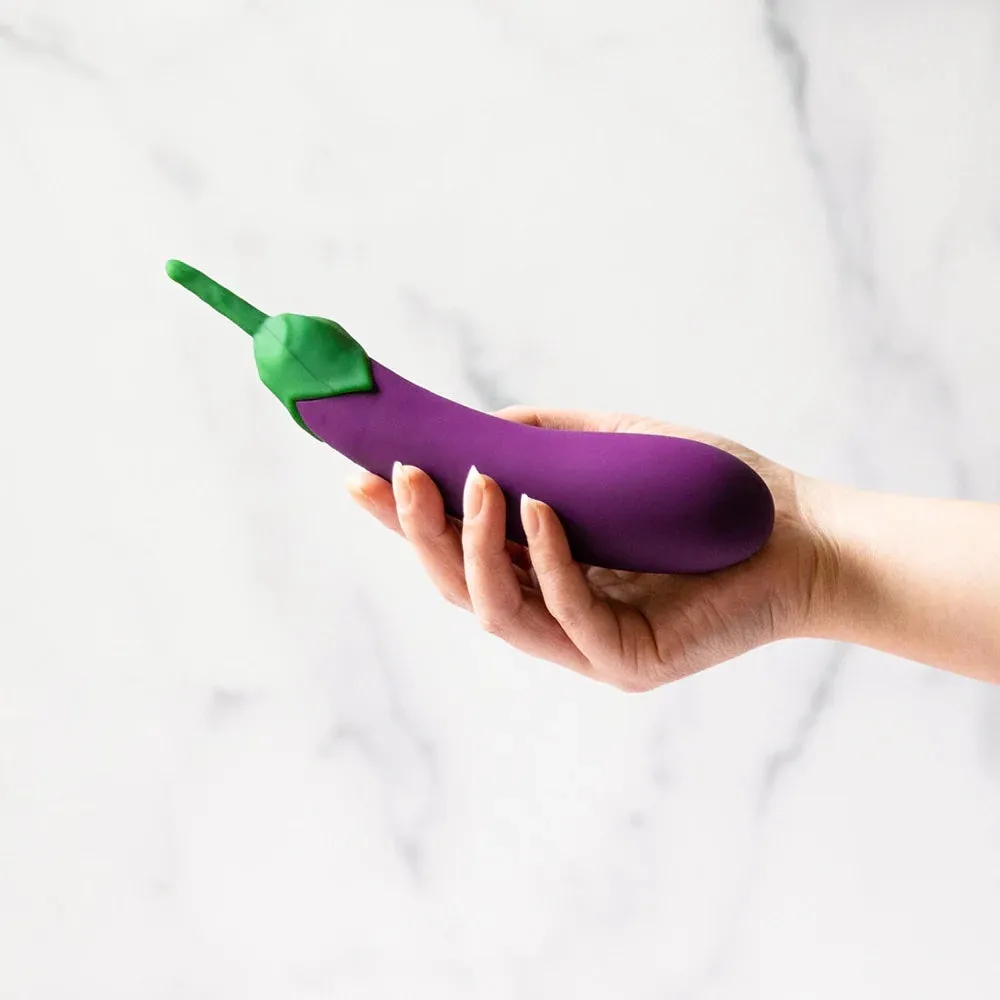 Eggplant XL USB Rechargeable Silicone Vibrator