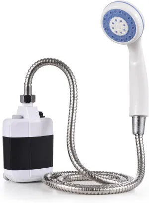 Ejoyous Portable Camping Shower, USB Rechargeable Outdoor Electric Shower Head and Pump for Camping Hiking Travel Car Washing Gardening Pet Cleaning