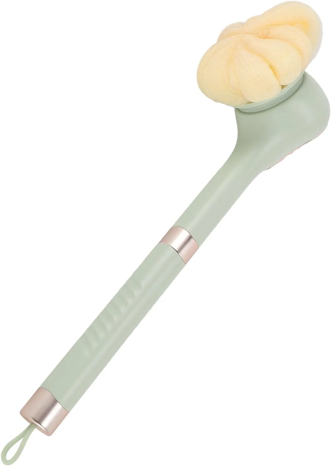 Electric Body Brush 6 Heads 3 Speeds Shower Body Scrubber Brush for Deep Pore Cleansing and Foot Scrubbing Ideal for Bathing (Green)