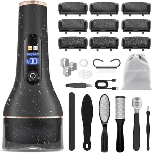 Electric Callus Remover for Feet,Rechargeable Portable Foot File Pedicure Kits,Waterproof Pedi Feet Care Tools Wet&Dry Foot Scrubber File Perfect for Hard Cracked Dry Dead Skin