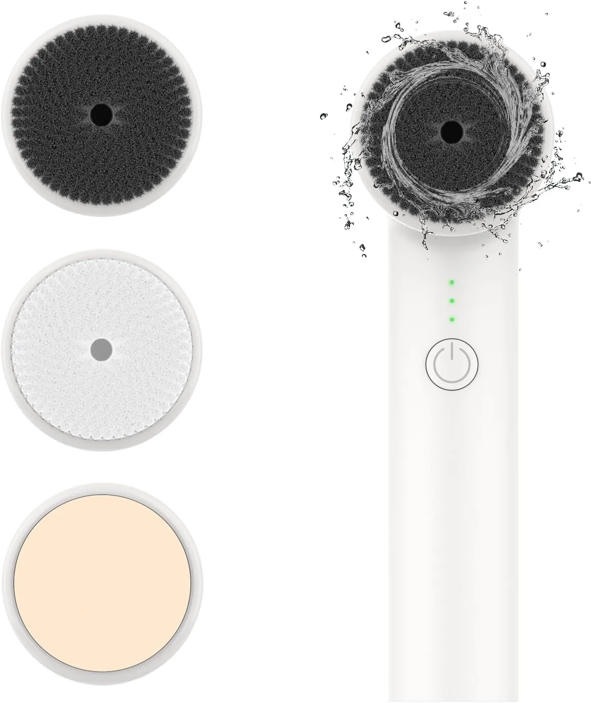 Electric Facial Cleansing Brush, Rechargeable Face Scrubber, 3 Speeds Adjustable Waterproof Face Brush, Gentle Exfoliating for Men Women Deep Cleaning