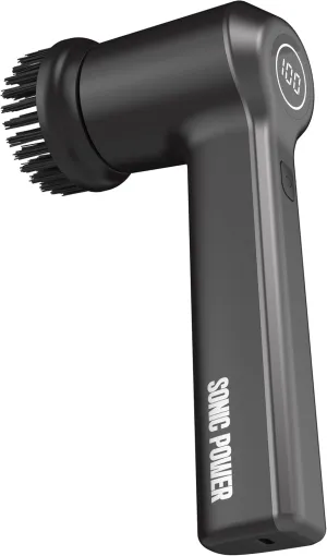 Electric Spin Scrubber, Handheld & Ergonomic, IPx7 Waterproofing, 4 Multi-Purpose Attachments Included, Long Lasting Rechargeable Battery (Black)
