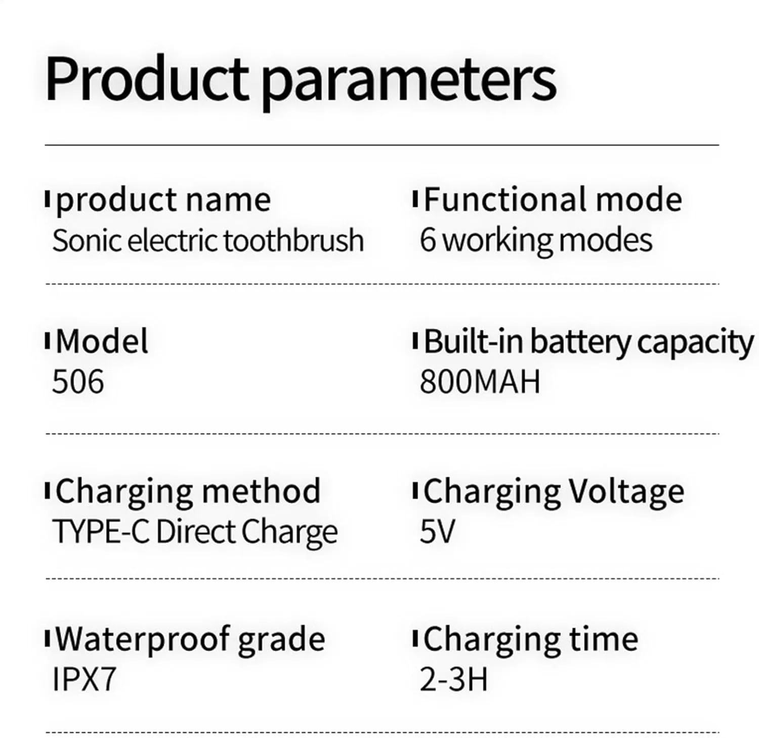 Electric Toothbrush Ultrasonic Toothbrush Rechargeable Toothbrush Ultrasonic Electric Toothbrushes Lasts 180 Days 40000 VPM Deep Clean 6 Modes Includes Travel Case