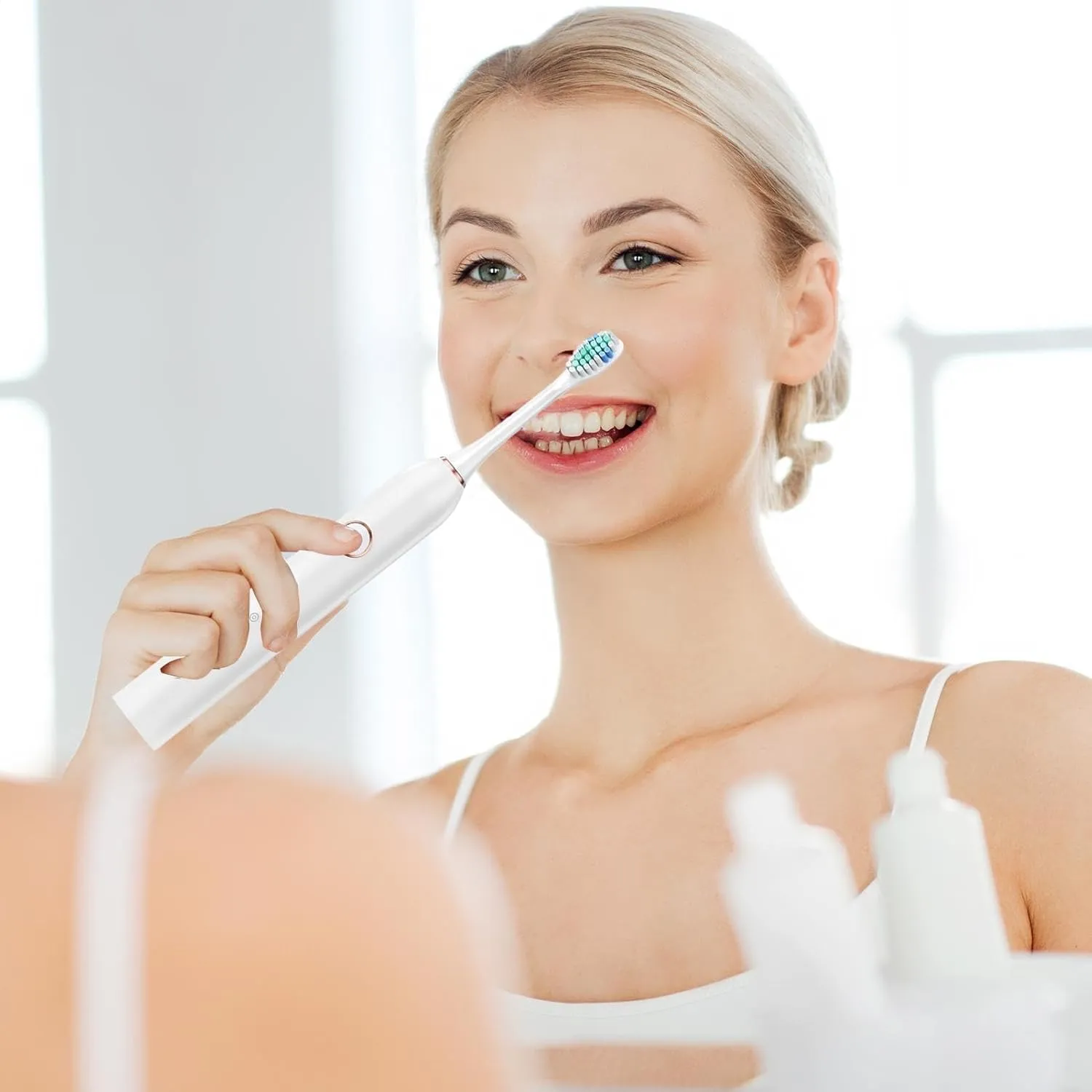 Electric Toothbrush Ultrasonic Toothbrush Rechargeable Toothbrush Ultrasonic Electric Toothbrushes Lasts 180 Days 40000 VPM Deep Clean 6 Modes Includes Travel Case