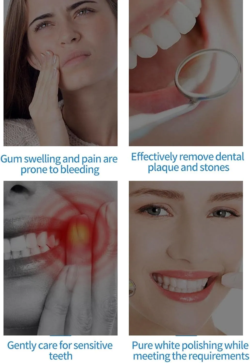 Electric Toothbrush Ultrasonic Toothbrush Rechargeable Toothbrush Ultrasonic Electric Toothbrushes Lasts 180 Days 40000 VPM Deep Clean 6 Modes Includes Travel Case