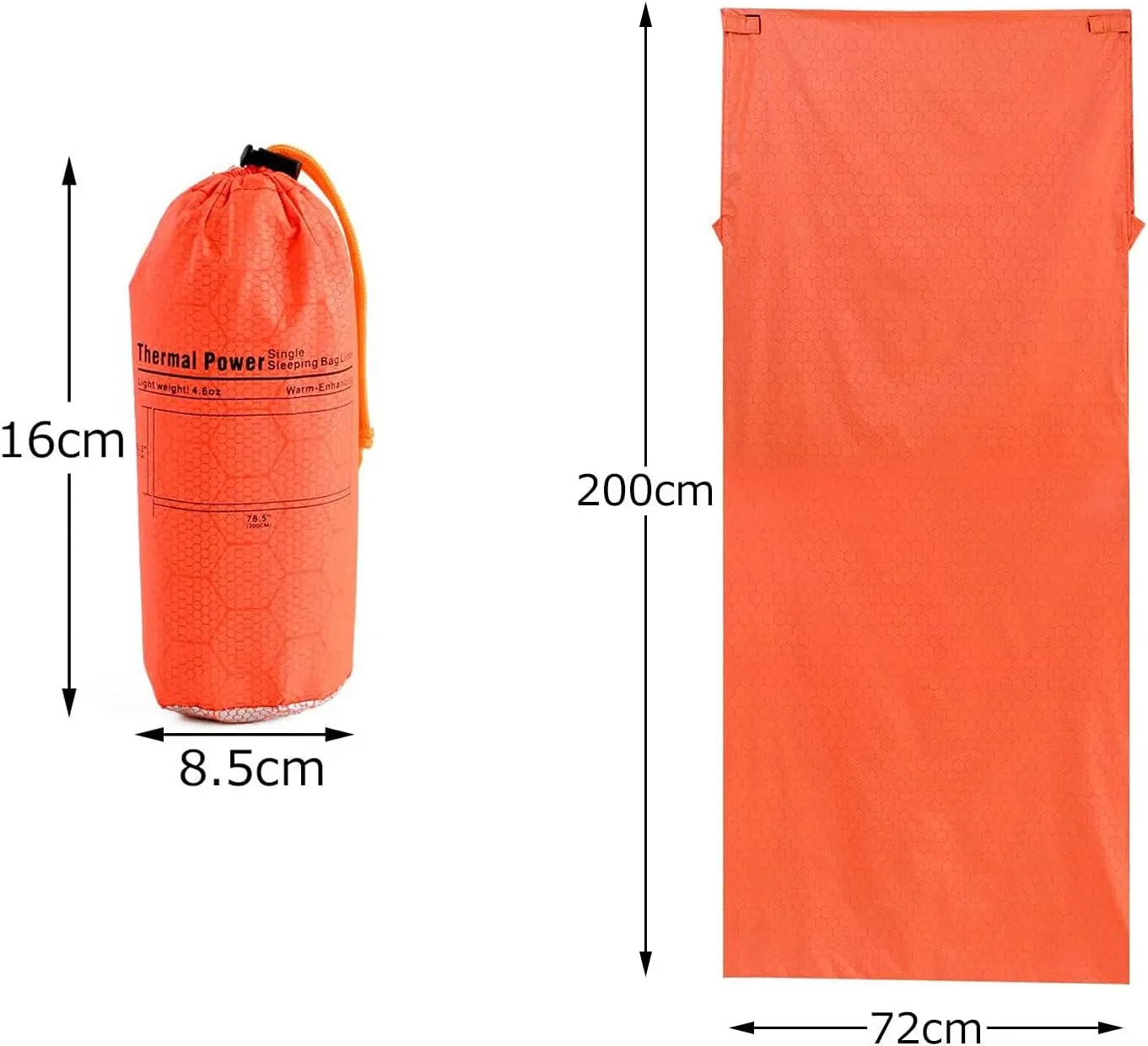 Emergency Survival Sleeping Bag Portable and Waterproof Thermal Drawstring Blankets Envelope Mummy Bivy Bags for Summer Outdoor Adventures Camping Hiking Surviving