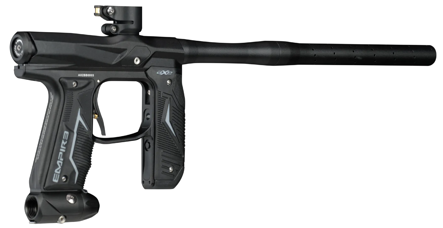 Empire Axe 2.0 Lightweight Paintball Gun Marker, Dust Black 16905