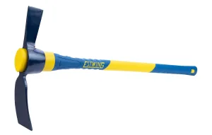 Estwing 5-Pound Cutter Mattock, 36-Inch Fiberglass Handle, Useful for Cutting and Removing Stumps and for Deep Digging and Pulling Soil