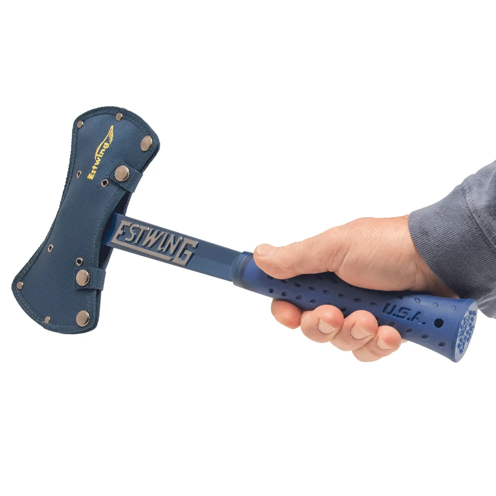 Estwing Black Eagle Double Bit Axe with Blue Shock Reduction Grip