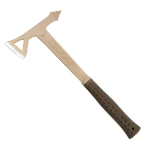 Estwing Black Eagle Tomahawk Axe with Desert Sand Shock Reduction Grip