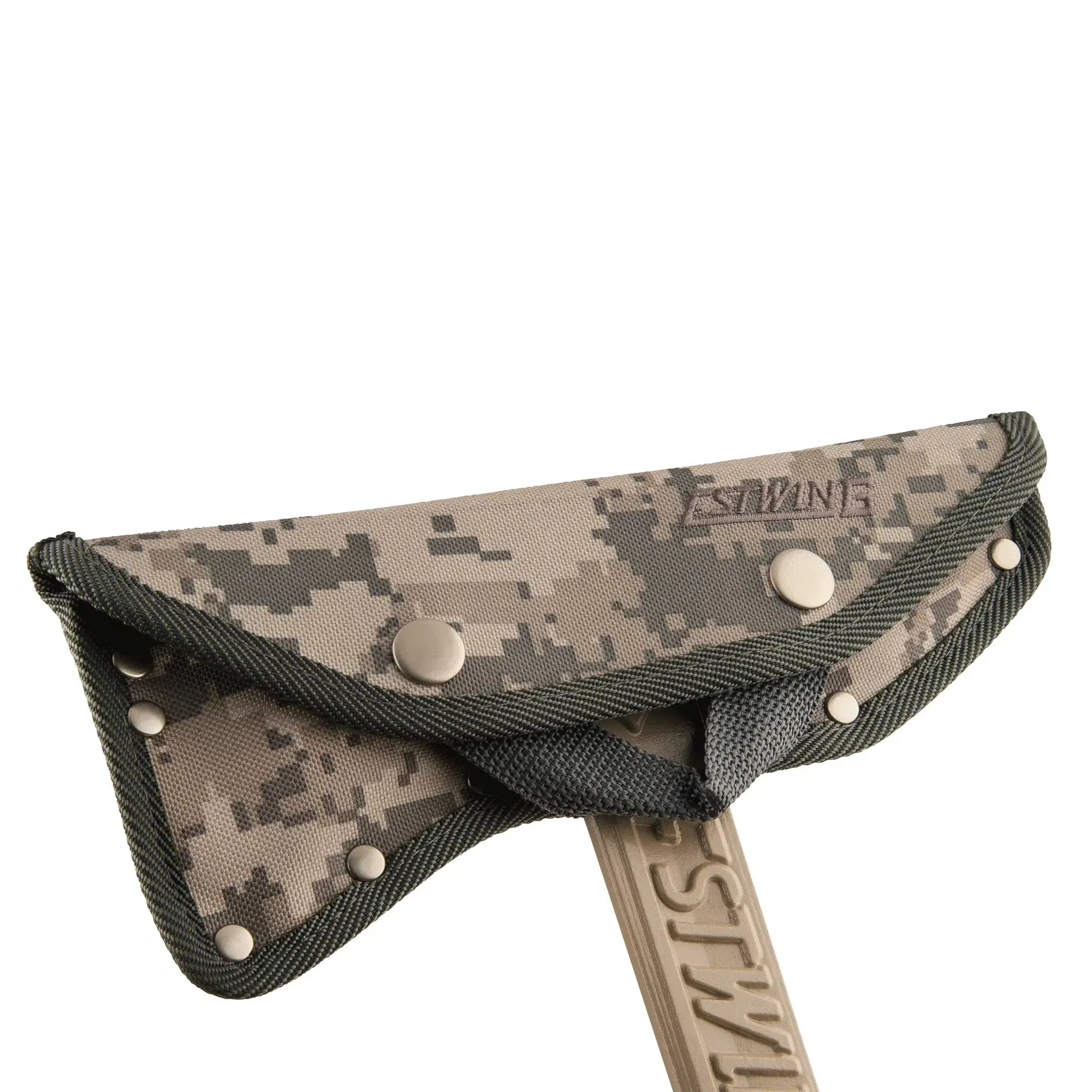 Estwing Black Eagle Tomahawk Axe with Desert Sand Shock Reduction Grip