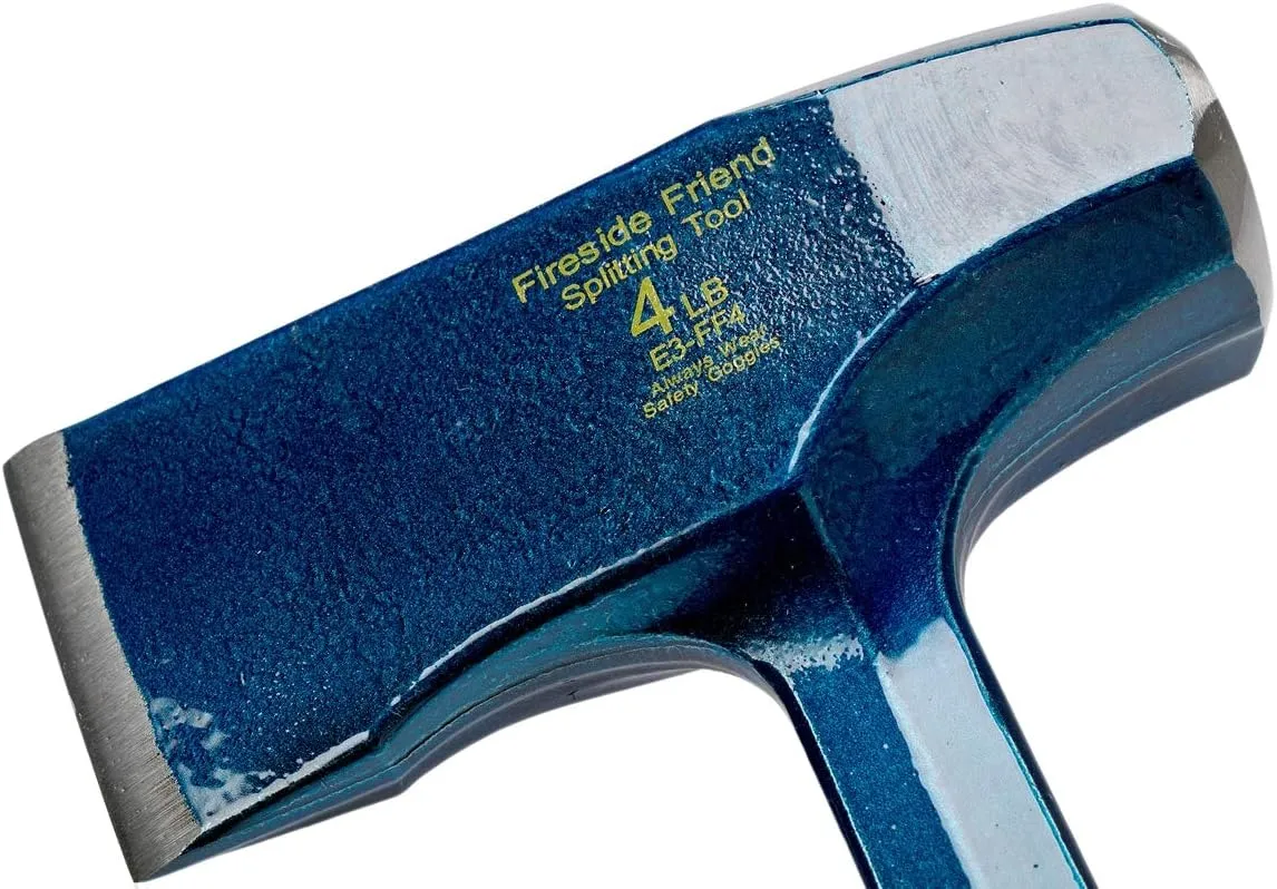 ESTWING Fireside Friend Axe - 14" Wood Splitting Maul Bundle with Estwing E-5 5 Lb Sure Split Wedge