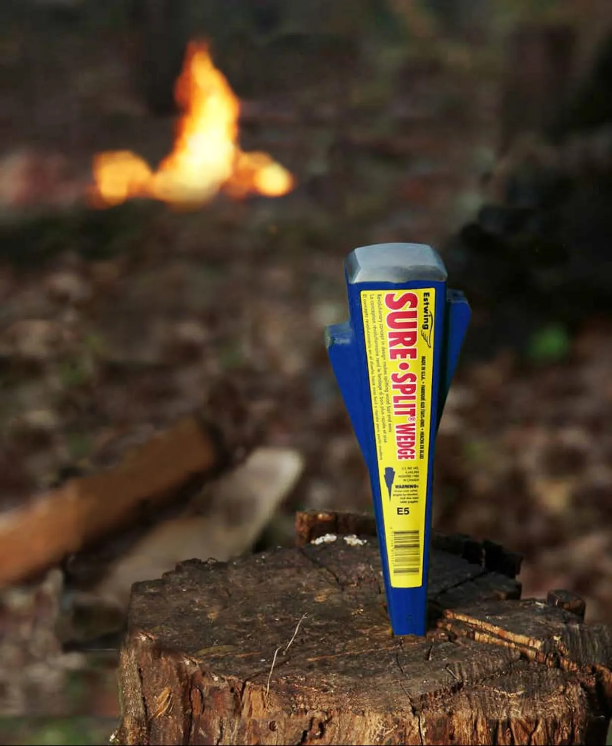 ESTWING Fireside Friend Axe - 14" Wood Splitting Maul Bundle with Estwing E-5 5 Lb Sure Split Wedge