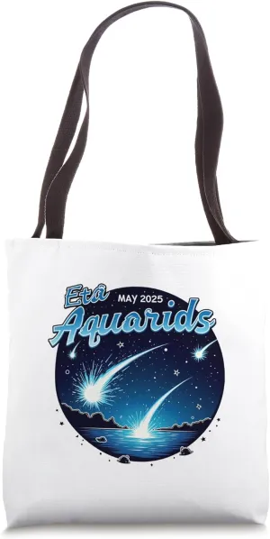 Eta Aquarids 2025 Meteor Shower Graphic Art Tote Bag