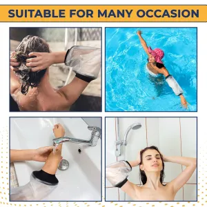 EXQUISITO PICC Line Shower Cover | Available in 5 Sizes | Reusable IV PICC Line Sleeve | Waterproof Arm Sleeve For Elbow Wound, Injury Dressings | PICC Line Covers for Upper Arm (Large)