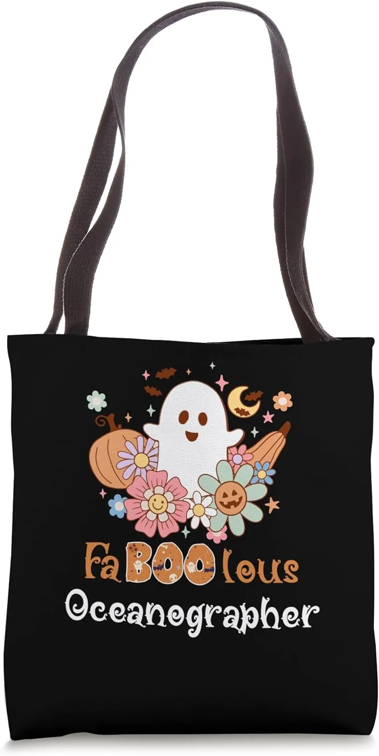 Faboolous Oceanographer Boo Funny Halloween Tote Bag