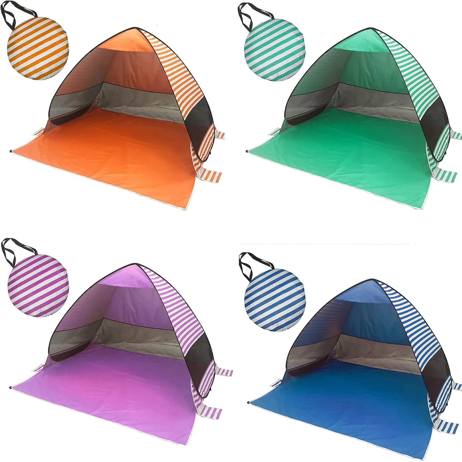 Family Beach Tent and Sun Shade UV50 Cabana Shelter, Camping,Hiking,Fishing,Lightweight, Portable,Breathable,and Windproof,Collapsible
