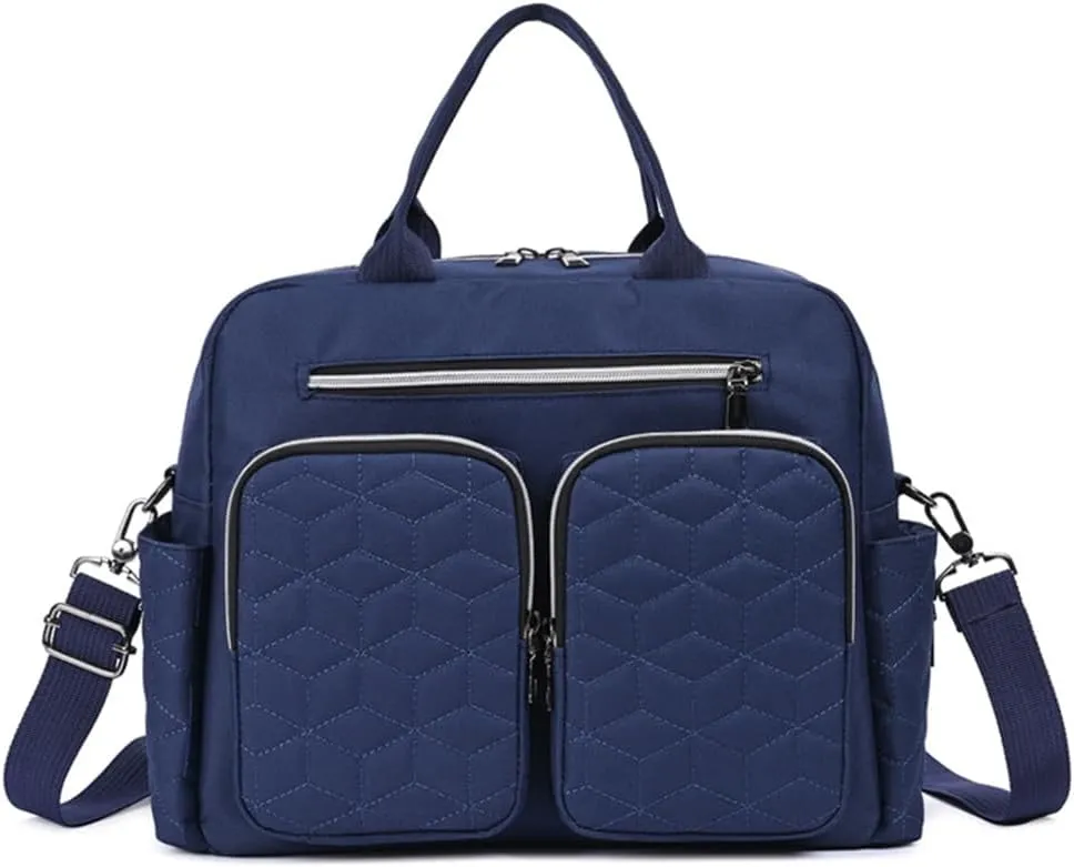 Fashion Lightweight Diaper Bag Tote,Multifunctional Travel Nappy Changing Bag Mummy Bags with Single Shoulder Strap