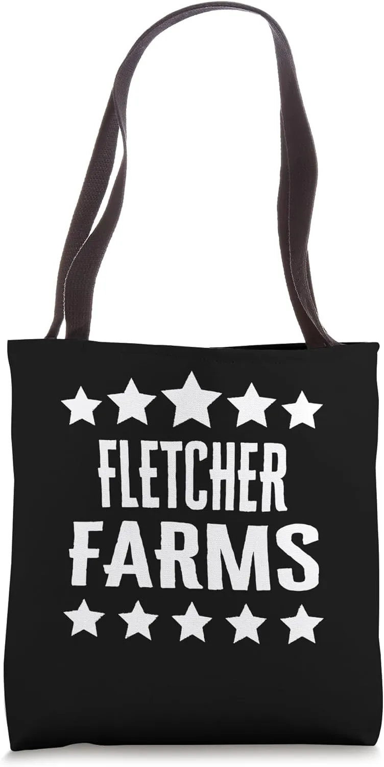 Fletcher Farms Family Reunion Squad First Last Name Tote Bag