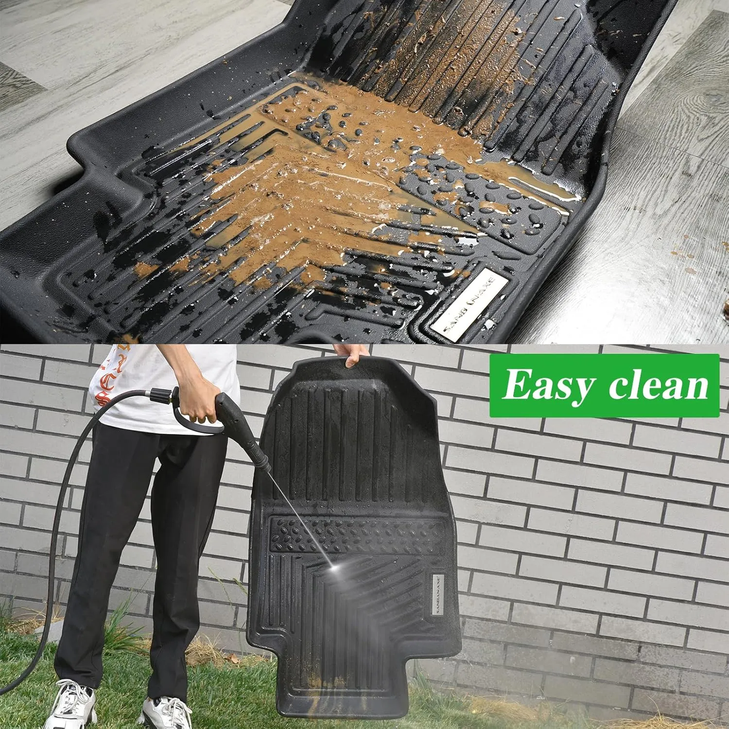 Floor Mats & Cargo Liner for 2024 2025 Mazda CX-90 CX90 PHEV 8 Seats（Not Suitable for 6 & 7 Seats） TPE All Weather Protection 3 Rows Car Floor Liners & Trunk mat for CX 90