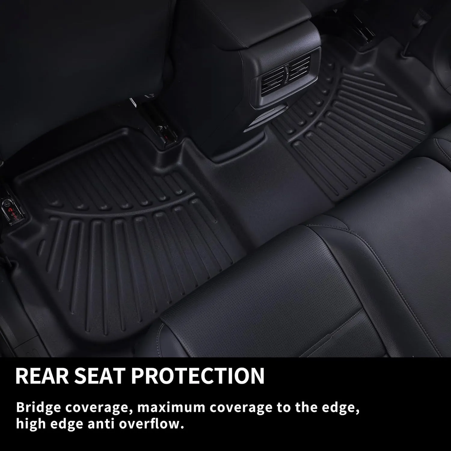 Floor Mats & Cargo Liner for 2024 2025 Mazda CX-90 CX90 PHEV 8 Seats（Not Suitable for 6 & 7 Seats） TPE All Weather Protection 3 Rows Car Floor Liners & Trunk mat for CX 90