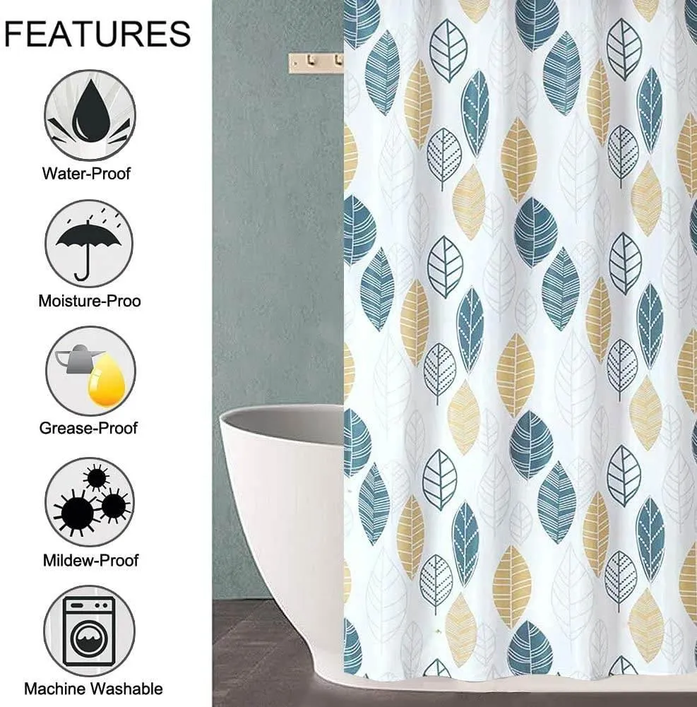 Floral Shower Curtain - Lightweight Spring Bathroom Decor