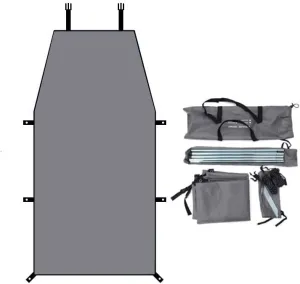 for Willys Aero/Americar/Eight/Truck/Wagon/Whippet/Six/Model 91 Camping Tarpaulin Car Awning Waterproof Hammock Rainproof Sunshade Rainproof Awning Outdoor,B Grey-S