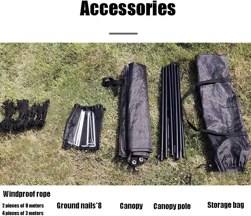 for Willys Aero/Americar/Eight/Truck/Wagon/Whippet/Six/Model 91 Camping Tarpaulin Car Awning Waterproof Hammock Rainproof Sunshade Rainproof Awning Outdoor,B Grey-S