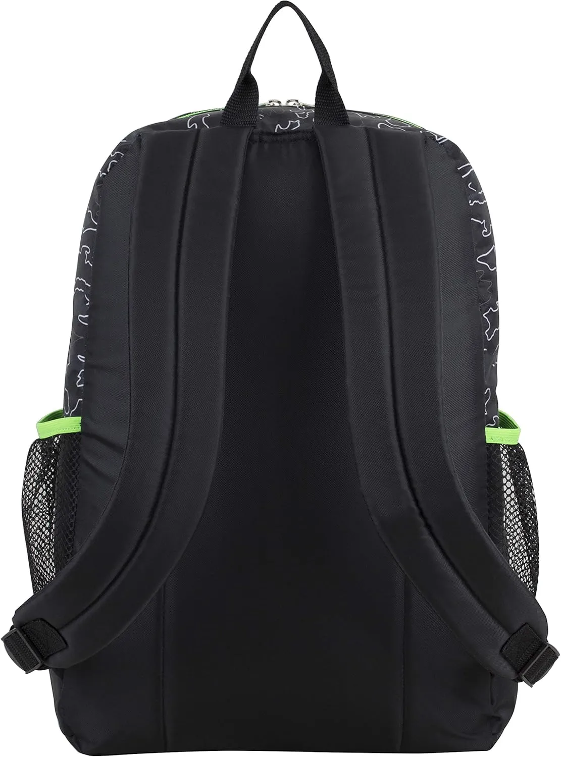 FUEL 4-Piece Bundle Colorful Prints Backpack Book Bag Set Detachable Insulated Lunch Box, Pencil Case, Accessory Pouch