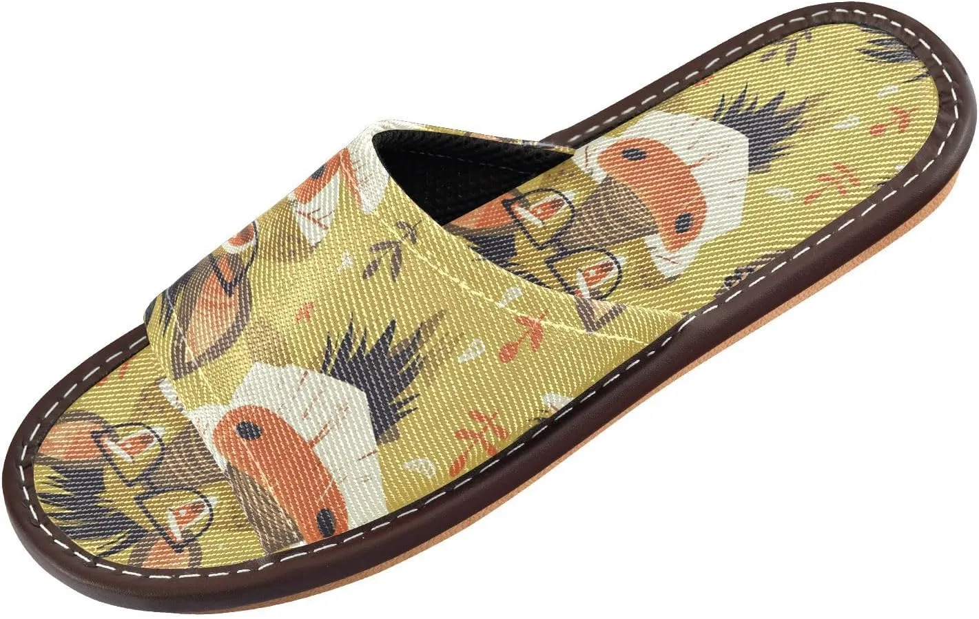 Funny Animal Faces Women Men's Fashion Slippers Breathable Dorm Home Slides for Home Beach Outdoor