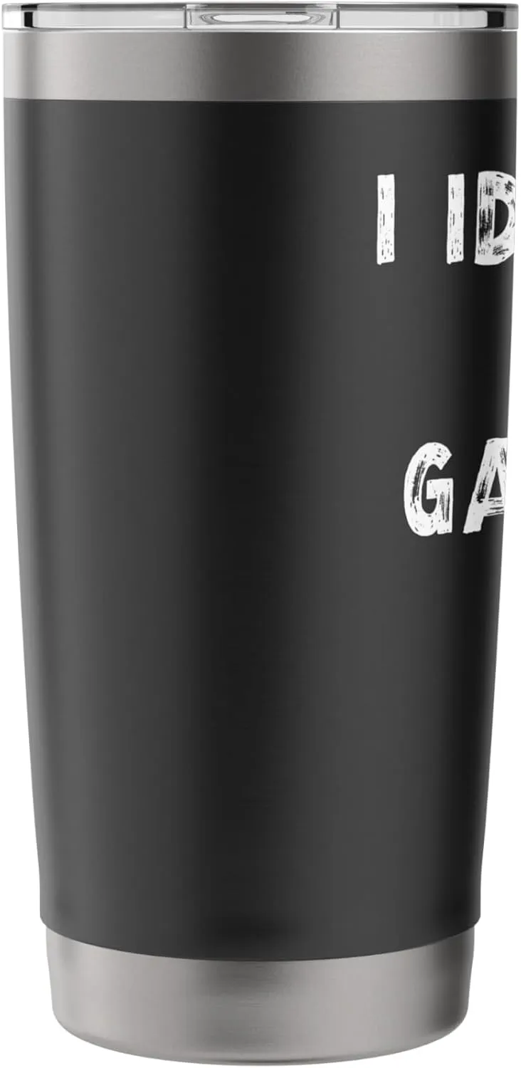 Funny Trump Supporter Team Trash I Identify as Garbage Bag Stainless Steel Insulated Tumbler