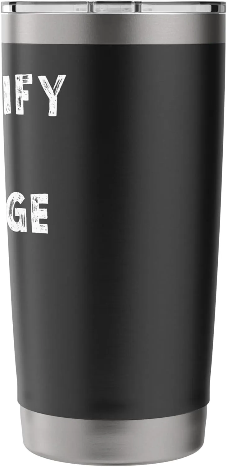 Funny Trump Supporter Team Trash I Identify as Garbage Bag Stainless Steel Insulated Tumbler
