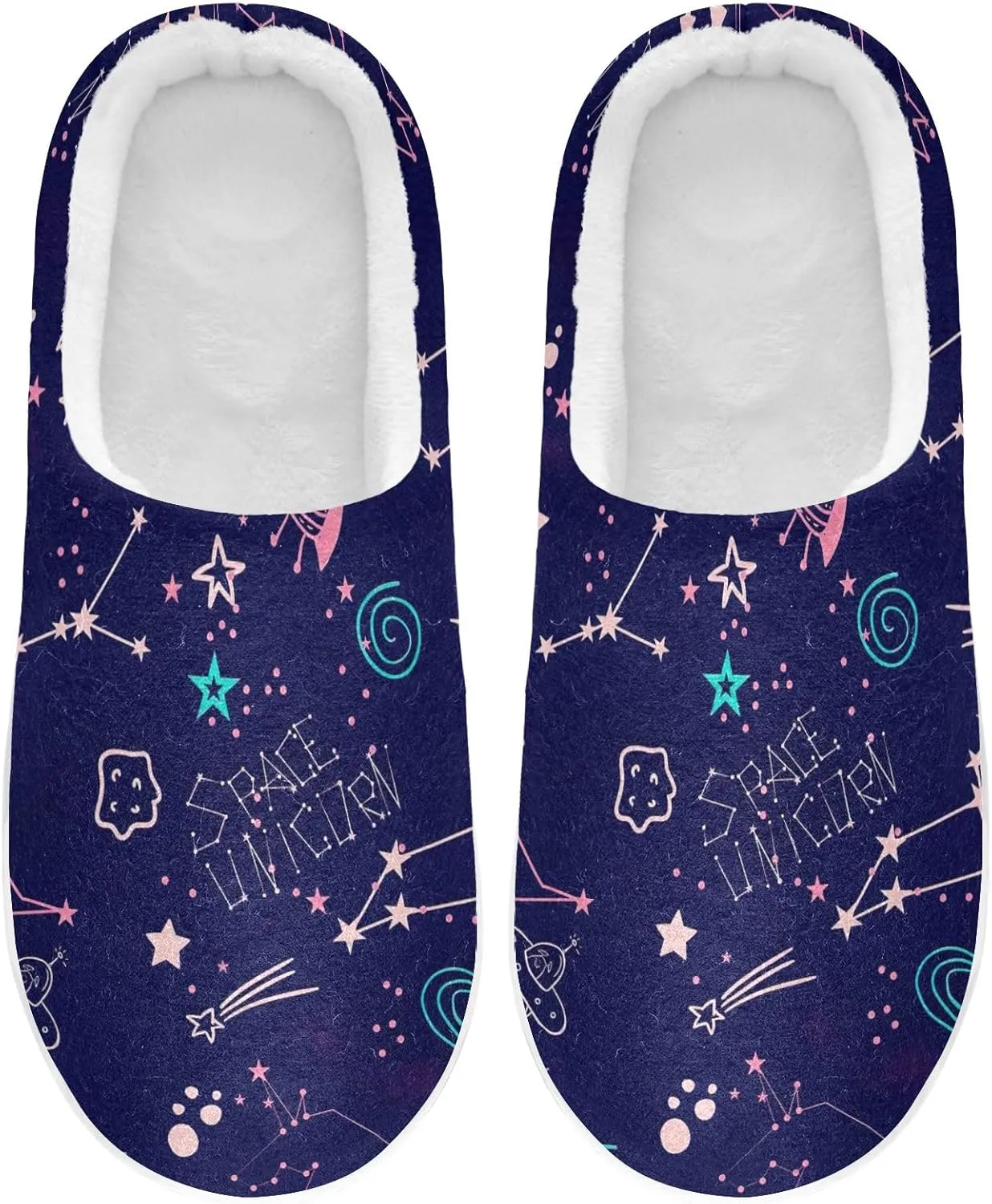 GAIGEO Womens House Slippers Cute Sleeping Pandas, Mens Memory Foam Slippers for Indoor Bedroom, Warm Winter House Shoes