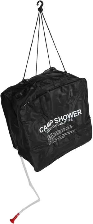 GALPADA Camping Shower Bag with Spray Head 40l Portable Solar Thermal Shower Bag for Outdoor Use