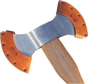 Genuine Leather Cover (1 Pair) for PRANDI Double BIT Throwing Axe 2.65 lb – Handmade Blade Covers