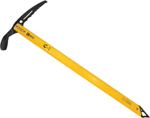 Grivel G1 Durable Carbon Steel Ice Axe | Great for Mountaineering | Yellow, 74cm