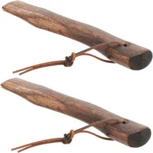 HANABASS 2pcs Mini Axe Handle Wooden Axe Handle Replacement for Camping Ergonomic Grip for Firewood