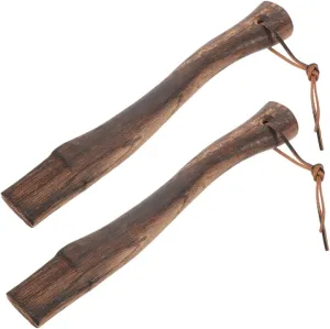 Happyyami 2Pcs Wooden Axe Handle Replacement Slip Grip for Easy Installation Durable Axe Accessory for Camping and Outdoor Use Standard